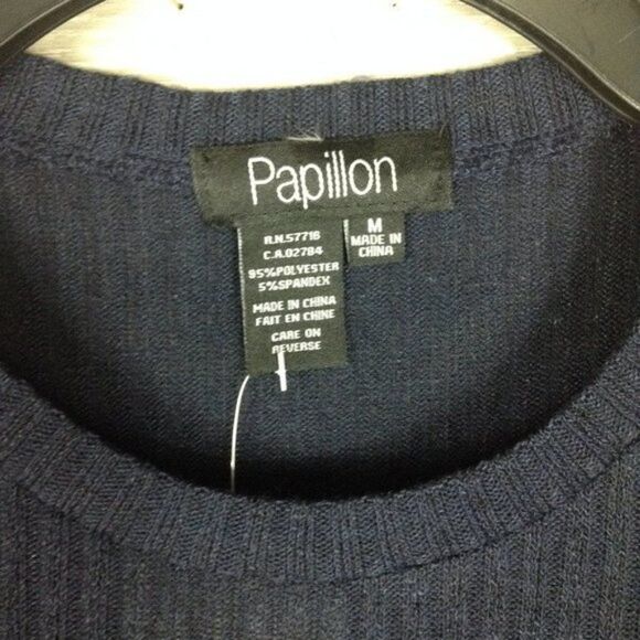 Papillon Navy Long Sleeve Knit Dress - Picture 6 of 6